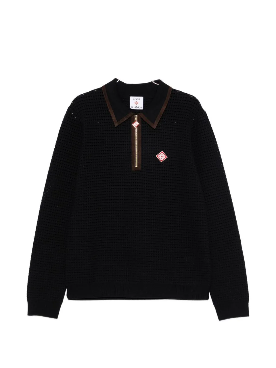 Casablanca M-AW26-KW polo Navy blu uomo