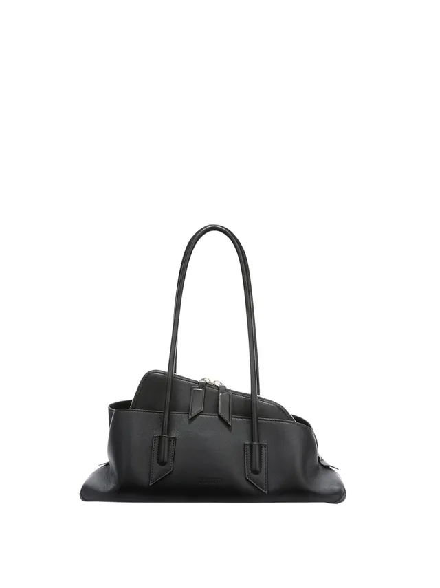 The Attico 250WAH00058 borsa a mano nera pelle