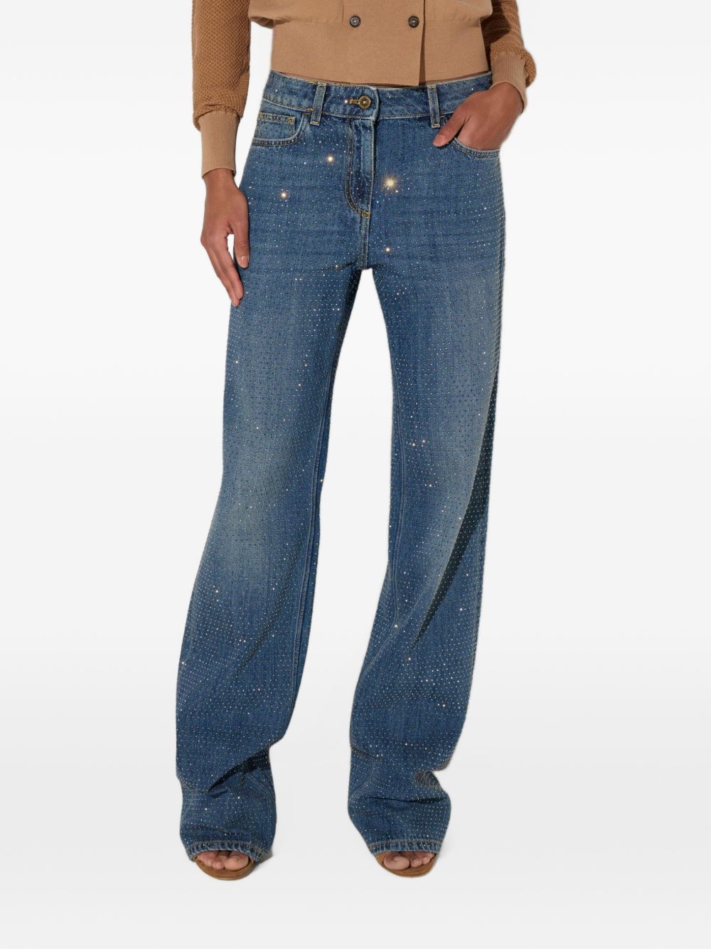 Elisabetta Franchi PJ24D66E2 jeans blu vintage donna