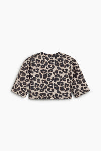 The New Society Moosie giacca neonato leopardata trapuntata