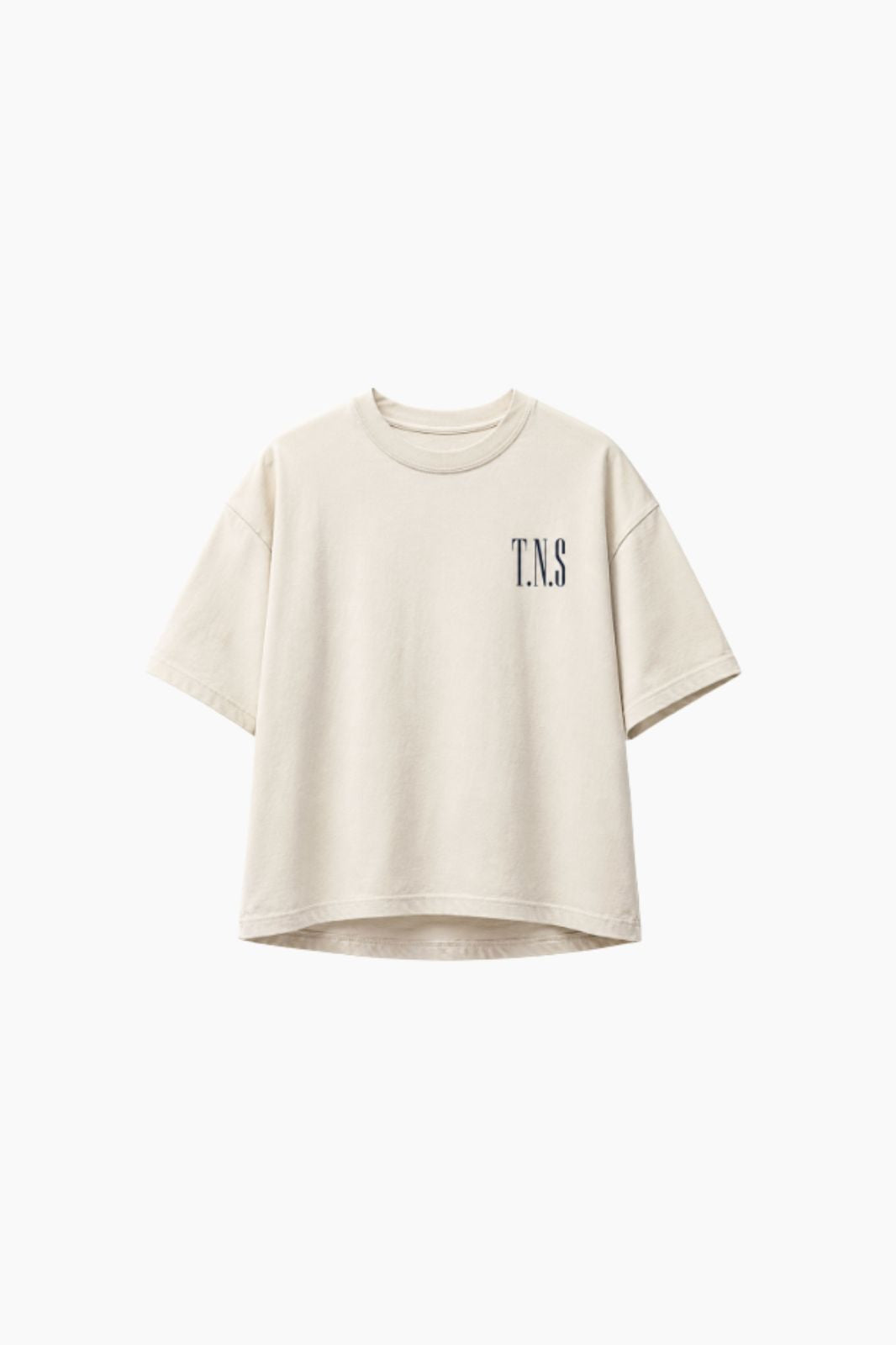 The New Society Mochi t-shirt cotone nero iris ricamo