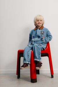 THE NEW SOCIETY Ridge Jacket giacca denim trapuntata