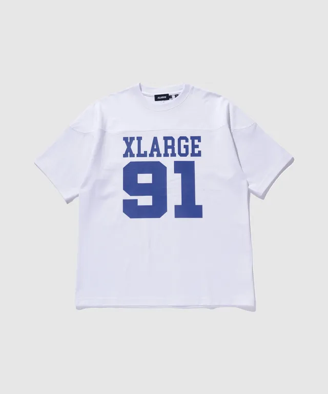X-Large Numbering 1991 T-shirt manica corta bianca mesh