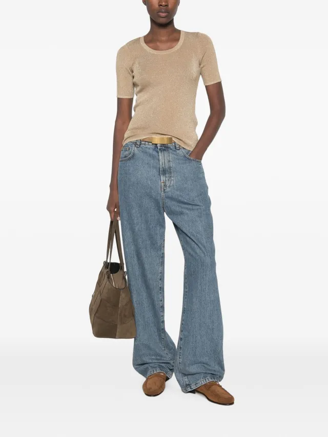 Max Mara Studio 2626366131600 Maglia Oro donna