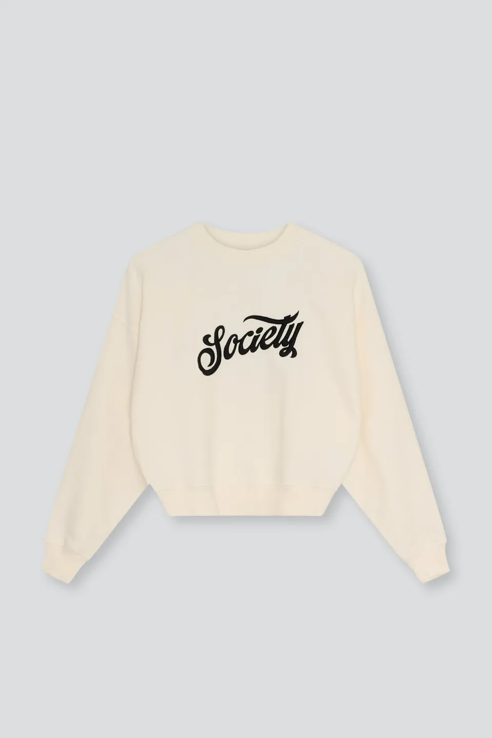 The New Society Mazus Felpa Teen 12 Anni Ecru Cropped