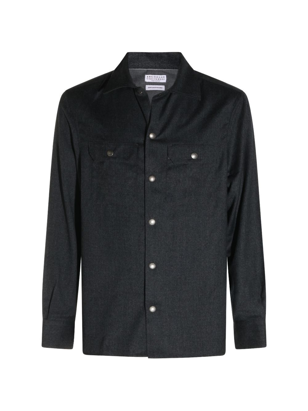 Brunello Cucinelli MY6660721 camicia grigio scuro