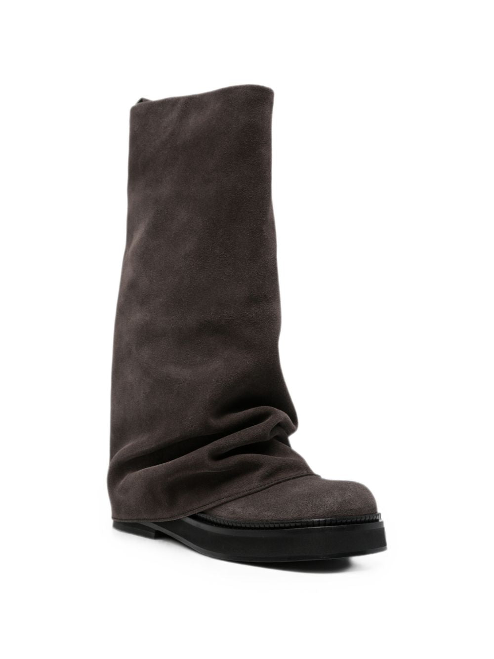 THE ATTICO 246WSH00798 stivaletti grigi in camoscio