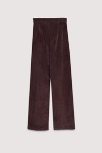The New Society Ines Pantaloni Donna Roast Velluto