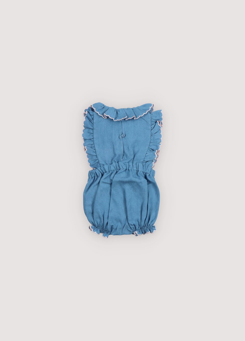 The New Society Menta pagliaccetto chambray azzurro