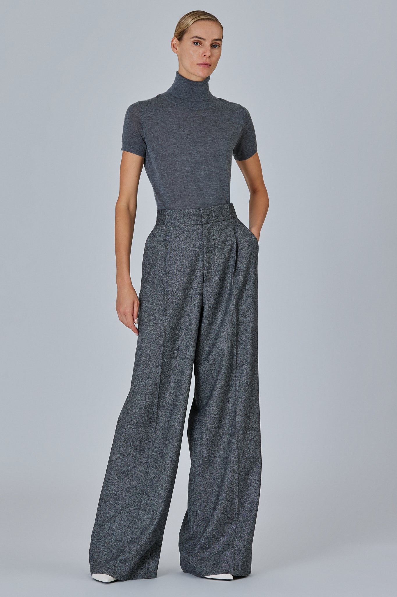 Sa Su Phi High Neck top maniche corte 38 collo alto