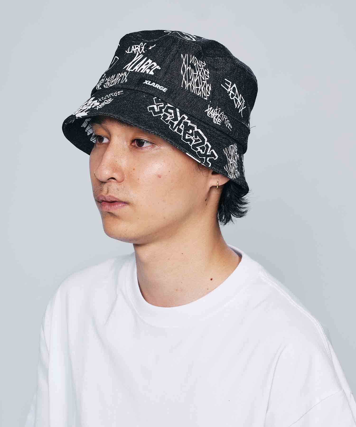 X-Large Graffiti Denim cappello indaco M cotone