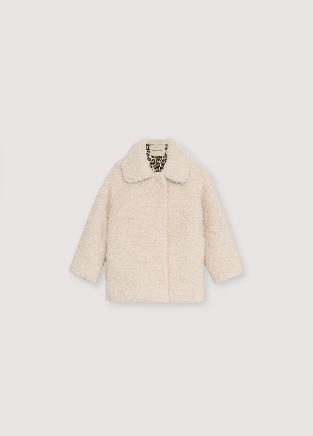 The New Society Ninette Girl cappotto bambina bianco fodera cotone