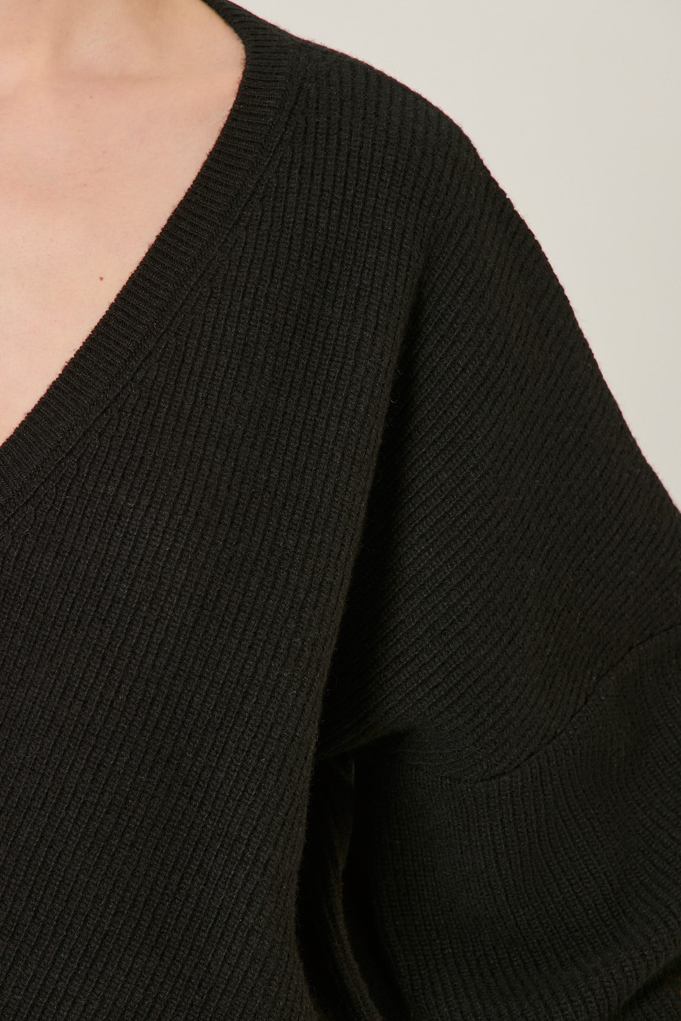 Sa Su Phi maglione coste misto cashmere manica 3/4