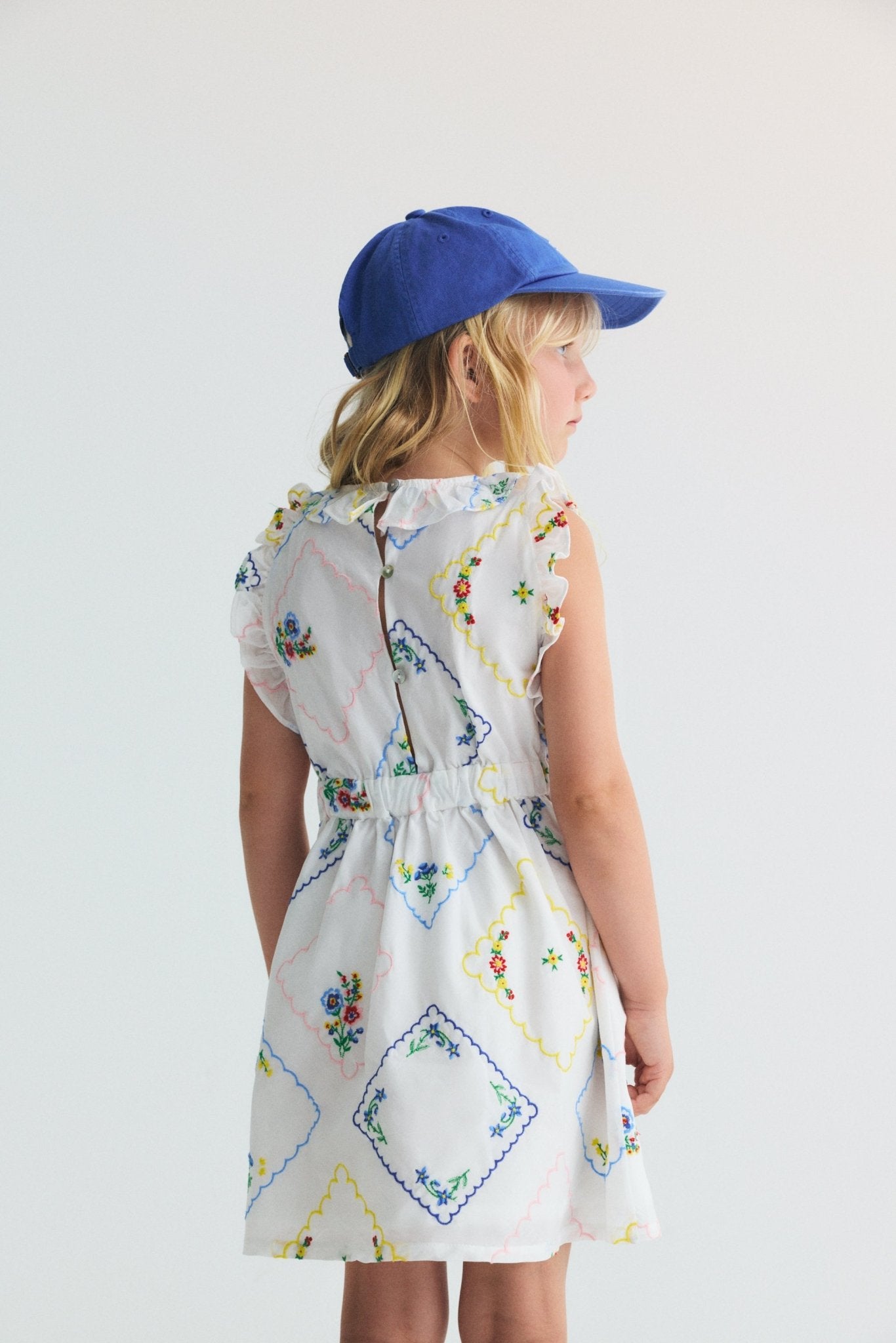 The New Society Jacinthe vestito bambina ricamo floreale