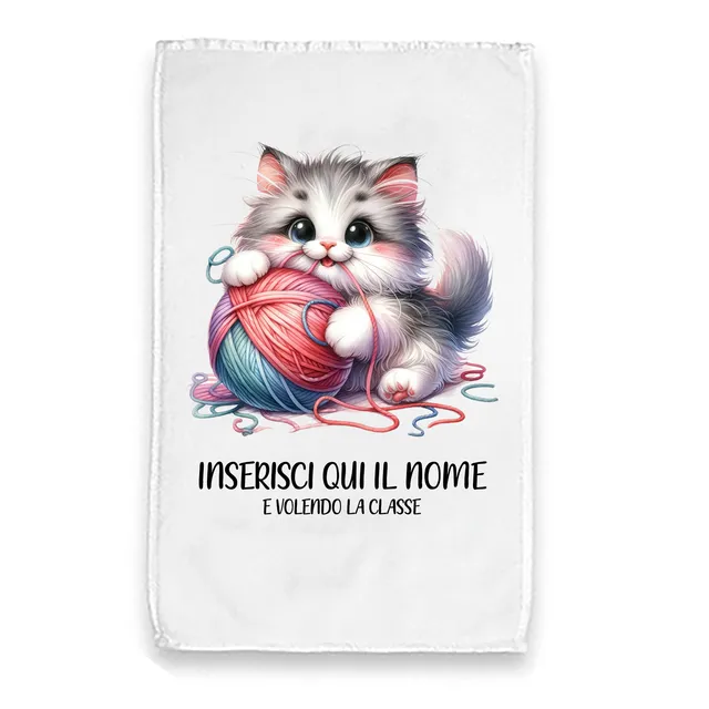 Mr. Gadgets Gatto Asciugamano Piccolo Lavabile