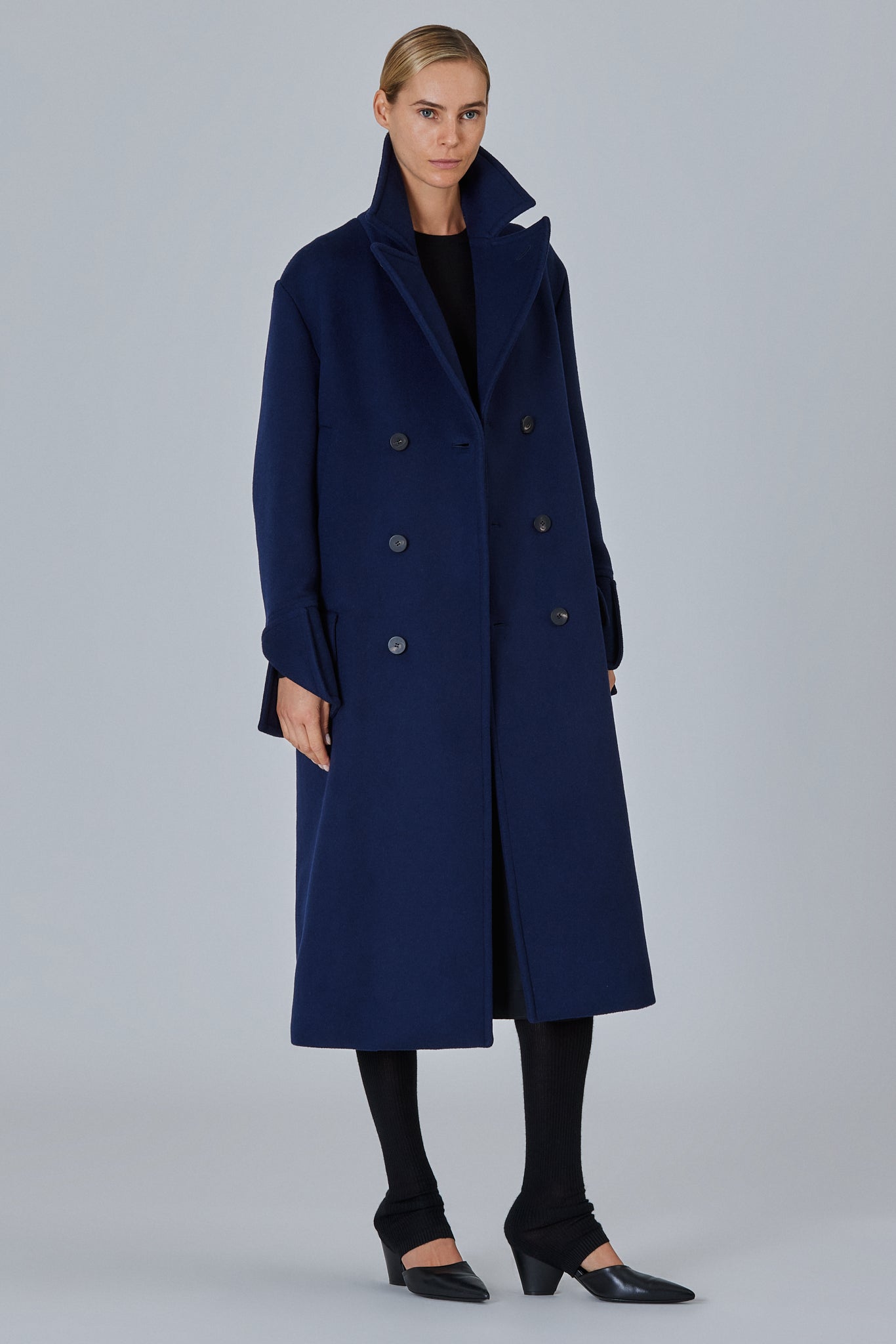Sa Su Phi Peacoat cappotto doppiopetto taglia 40 misto cashmere
