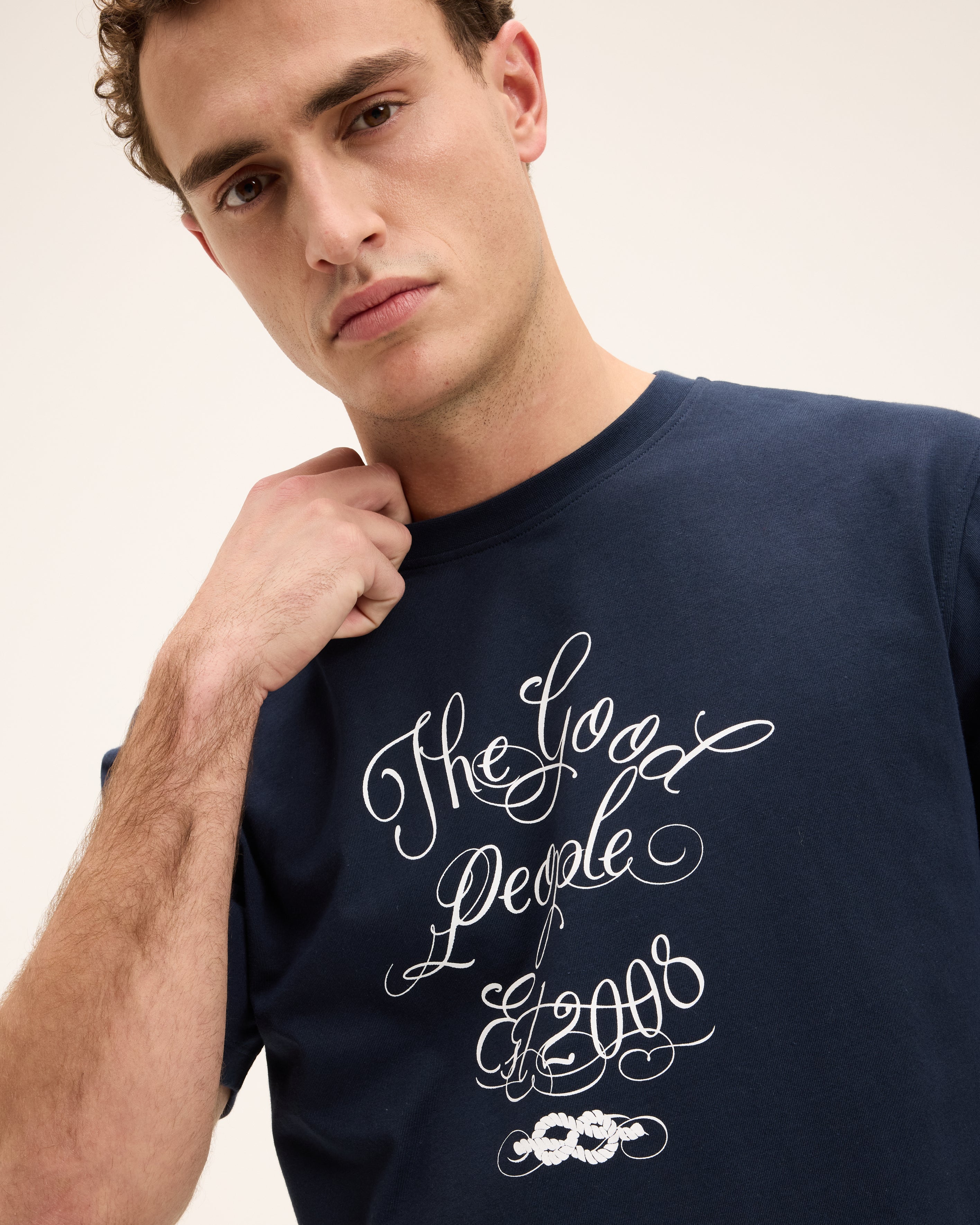 Goodpeople Oscar maglietta cotone navy