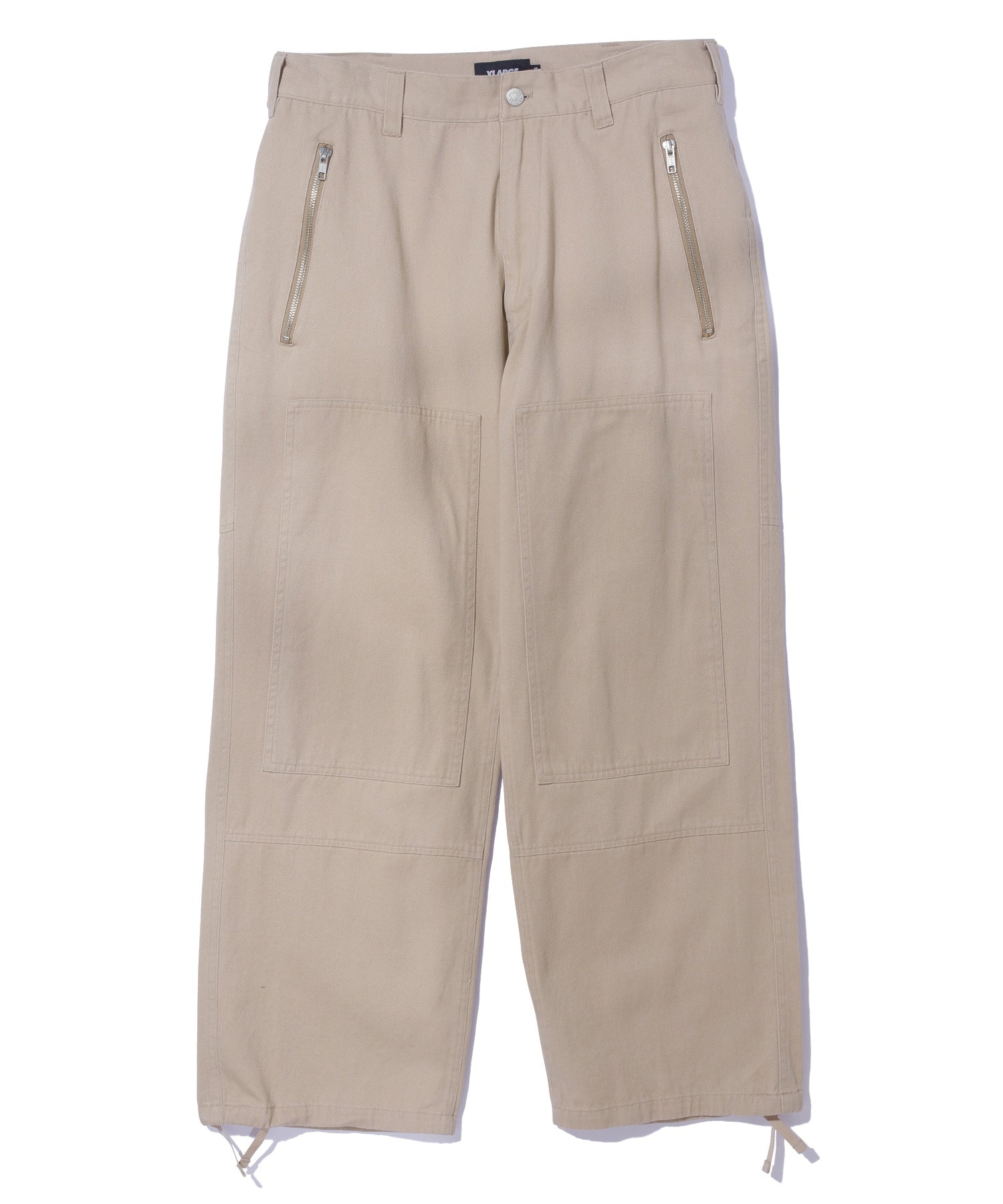 X-Large Zip Flight pantaloni cargo neri cotone