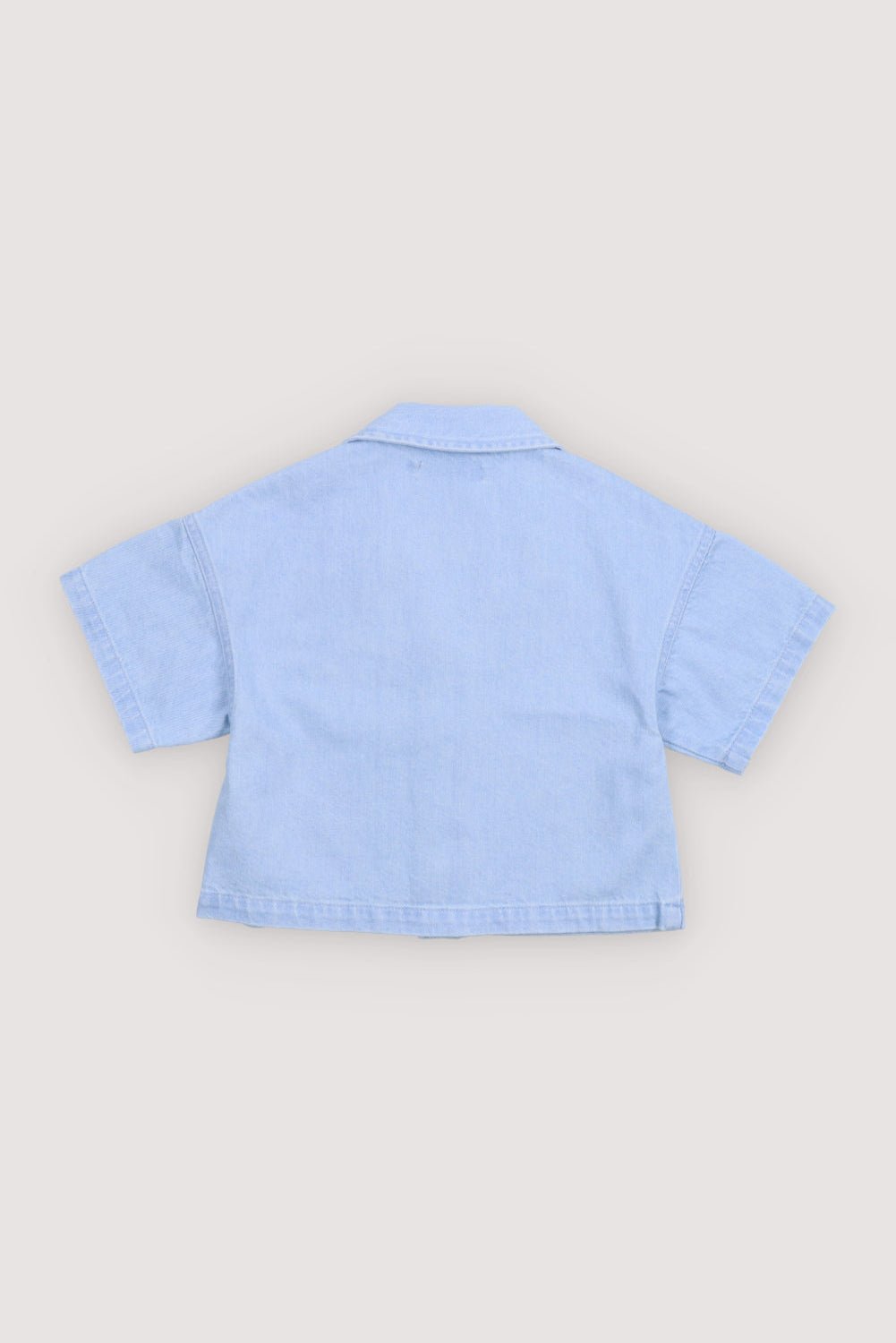 The New Society Bellis camicia bambina light denim cotone