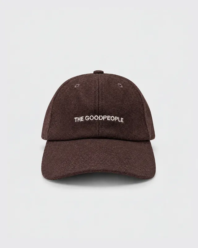 GOODPEOPLE Warm berretto cotone marrone