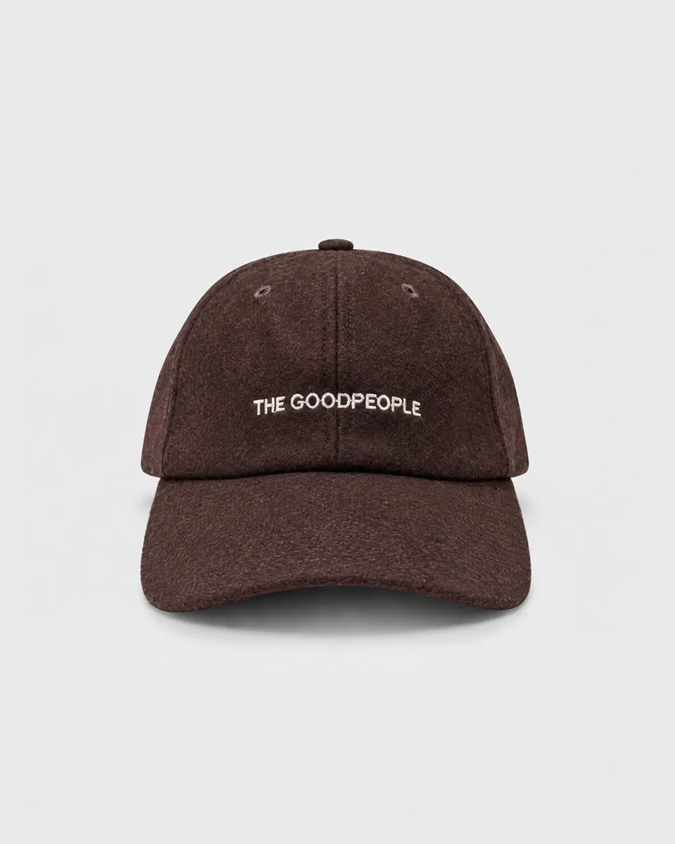 GOODPEOPLE Warm berretto cotone marrone