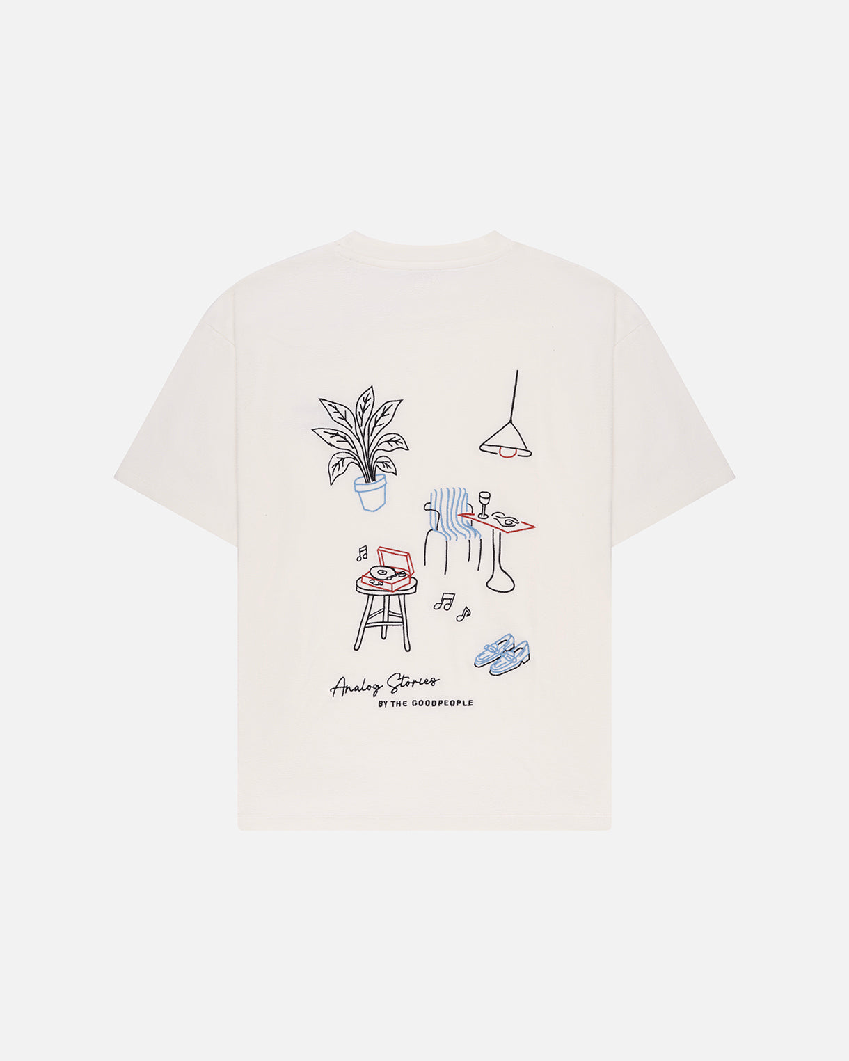 Goodpeople Tcult Embroidery Artwork maglietta off white bio