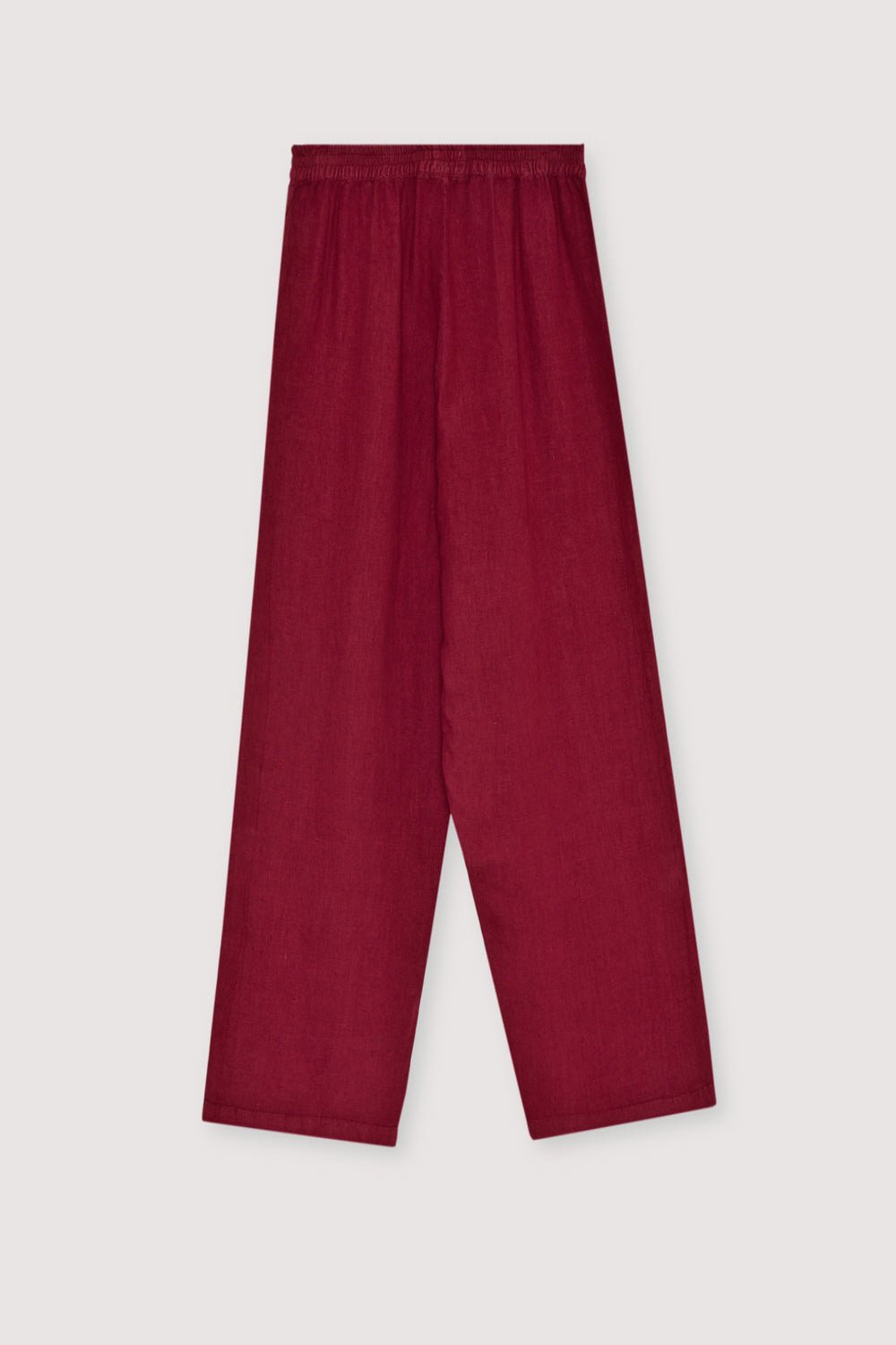 The New Society Melissa pantaloni lino bordeaux