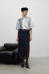 The New Society Muse Woman Skirt gonna paillettes midi