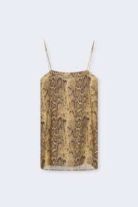 The New Society Nettle top snake print viscosa