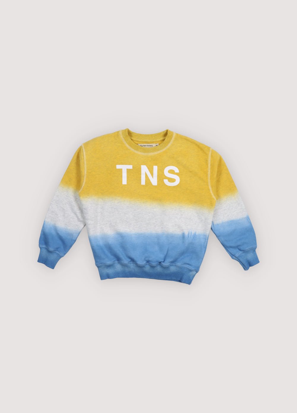 The New Society Tie Dye felpa bambina Mimosa gialla cotone