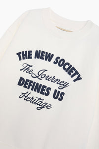The New Society Bay felpa bambino in cotone