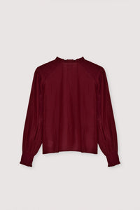 The New Society Luly Woman Blouse Plum Fantasy camicetta prugna seta