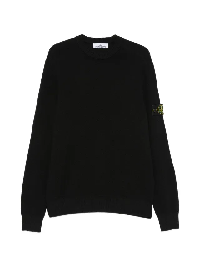 Stone Island L2S155100011 Maglione Nero Lana Uomo