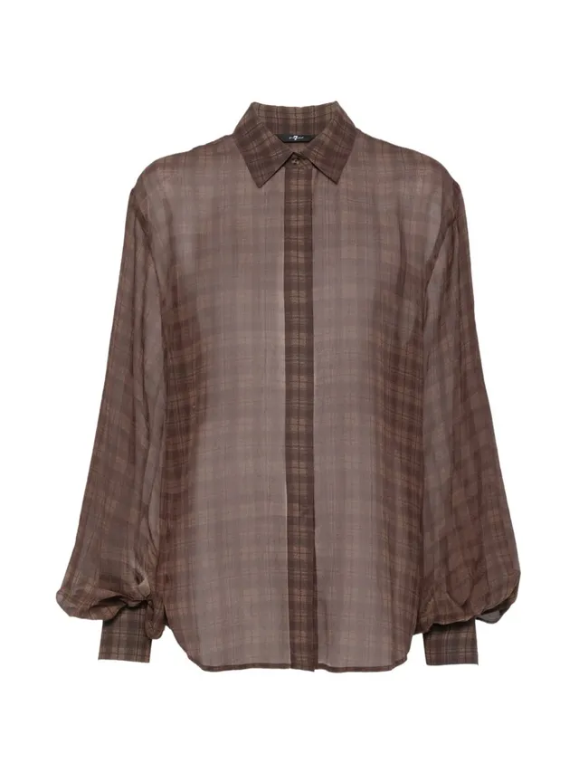 Seven 7NDM0H54 camicia marrone donna