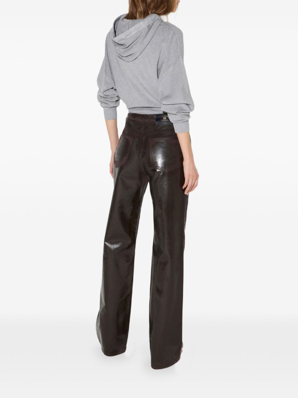 Elisabetta Franchi BK87S66E2 top grigio melange