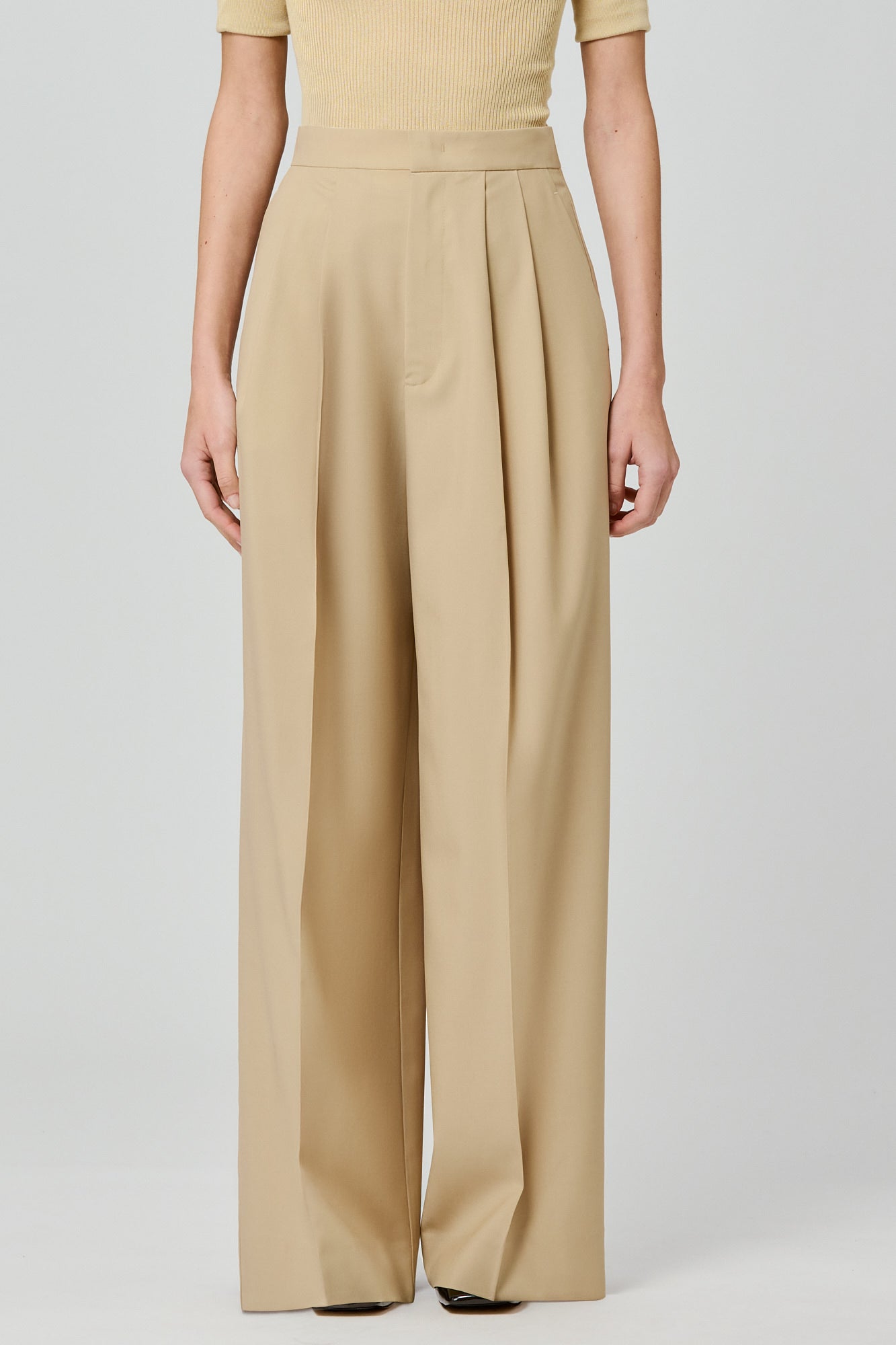 Sa Su Phi Lauren pantaloni cammello 38 in lana