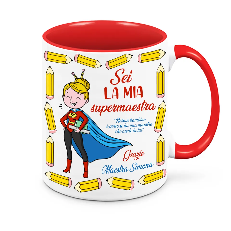 Mr. Gadgets Super Maestra tazza ceramica regalo