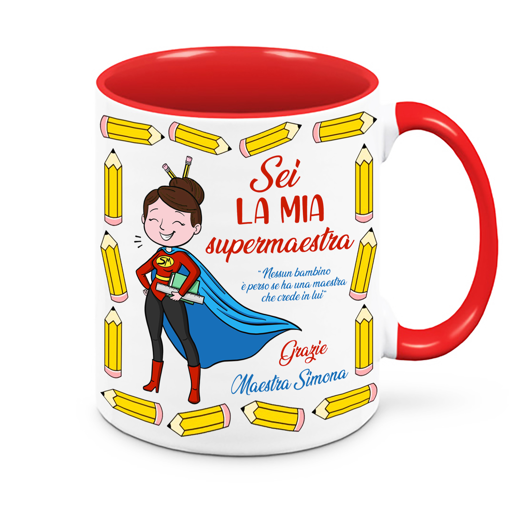 Mr. Gadgets Super Maestra tazza ceramica regalo