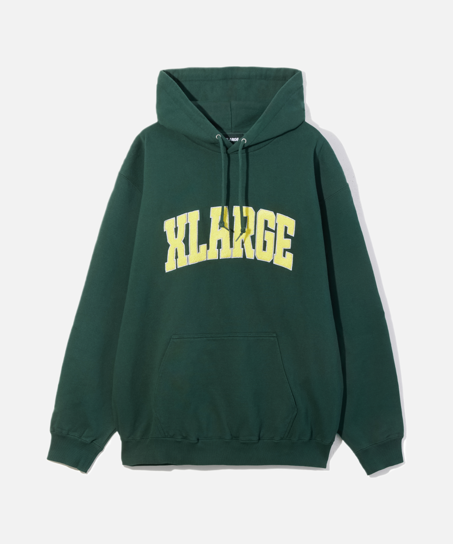 X-Large Chenille Logo felpa cappuccio nera cotone