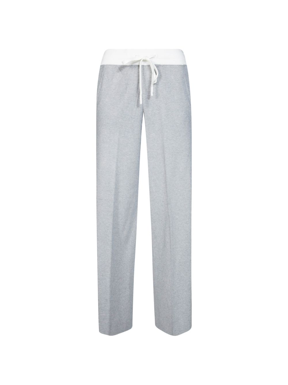 Elisabetta Franchi KP75S66E2 pantaloni grigio avorio