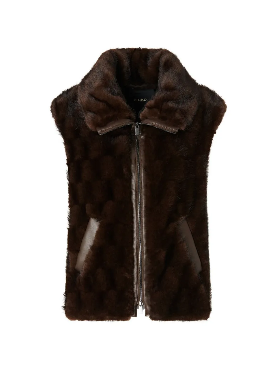 Pinko 106939A3C5M11 gilet donna marrone