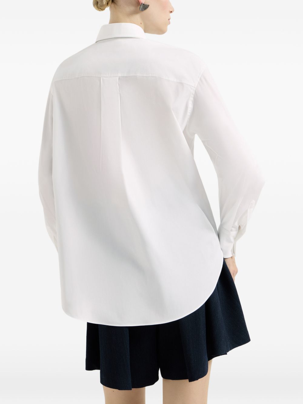 Brunello Cucinelli M0091M3A56 camicia bianca donna