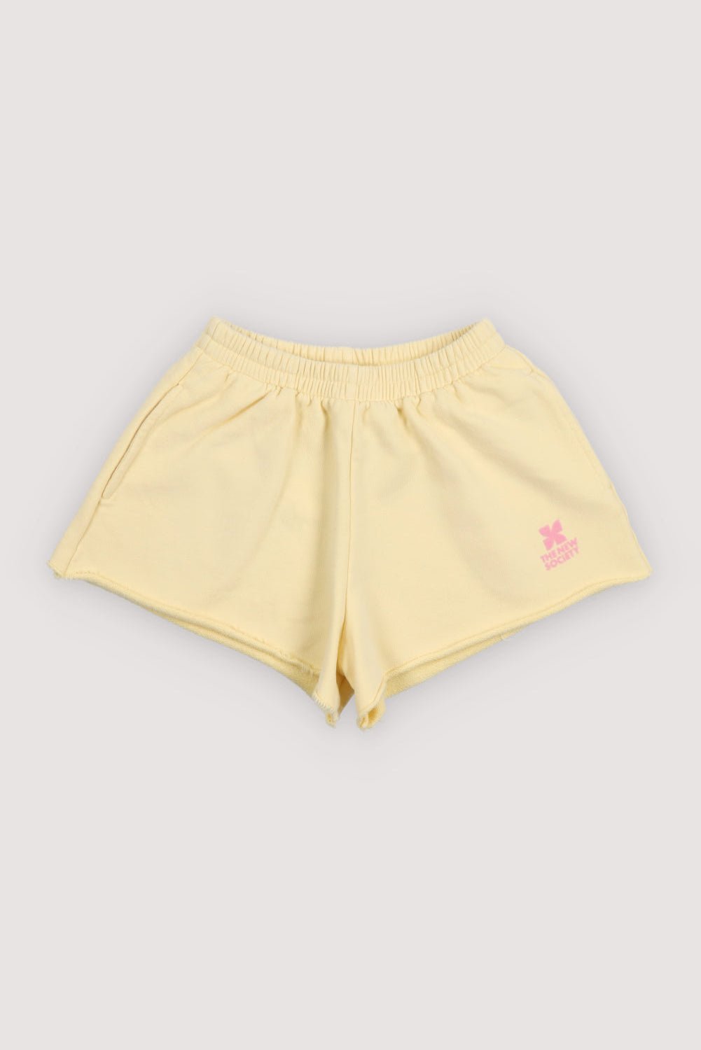 The New Society TNS Logo Soft Lemon shorts 6 anni