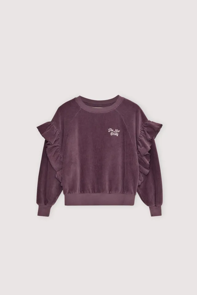 The New Society Clau felpa bambina Grape Bliss 6 anni cotone