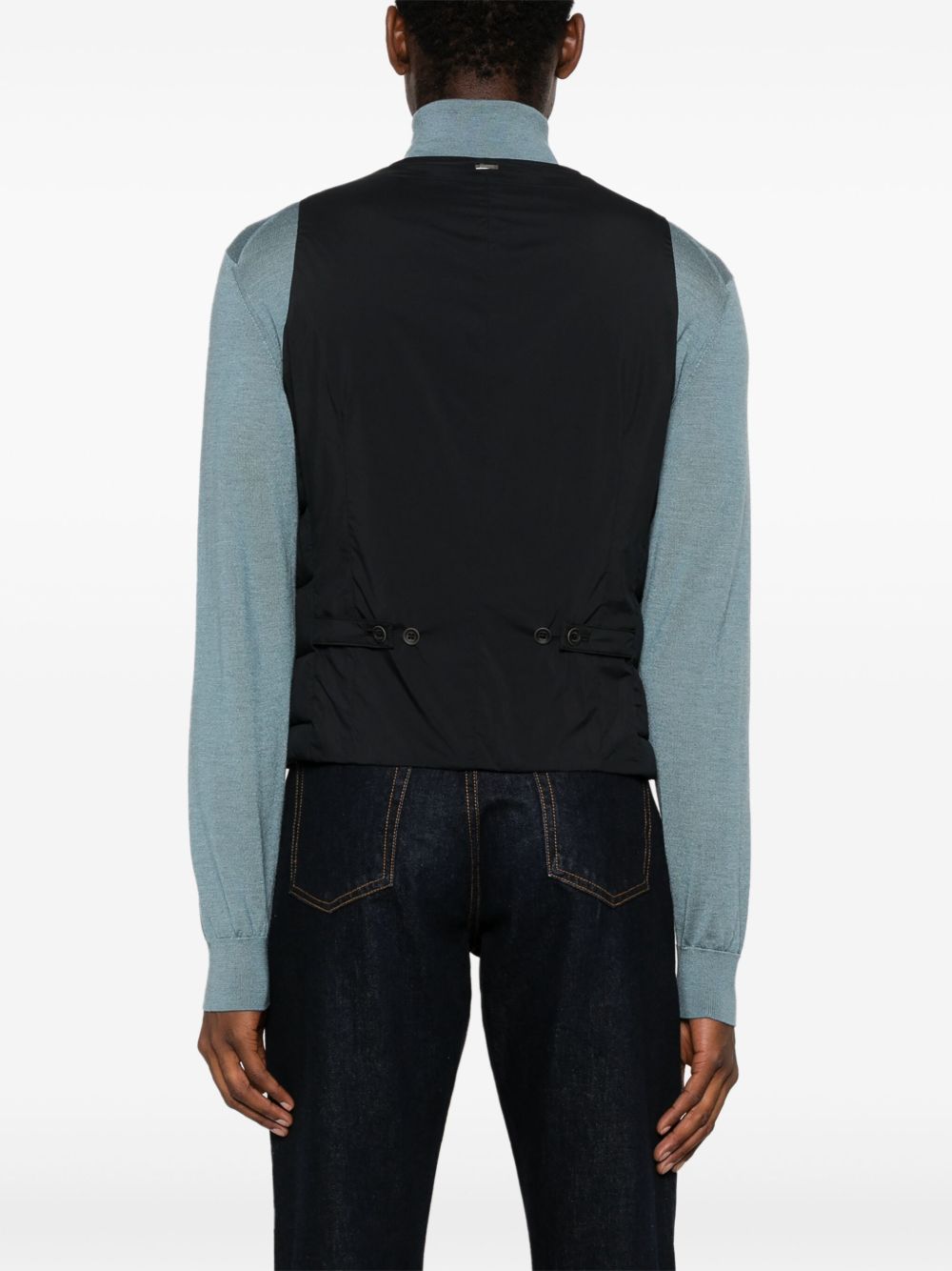 Herno PI002ULE gilet uomo nero