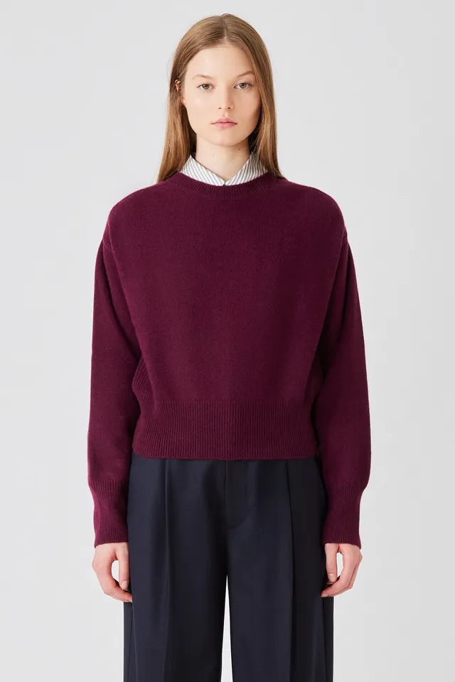 Sa Su Phi Lea maglione girocollo cashmere bordeaux
