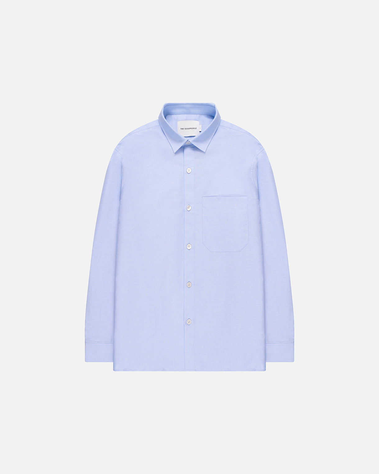GOODPEOPLE Sox camicia relaxed cotone azzurro