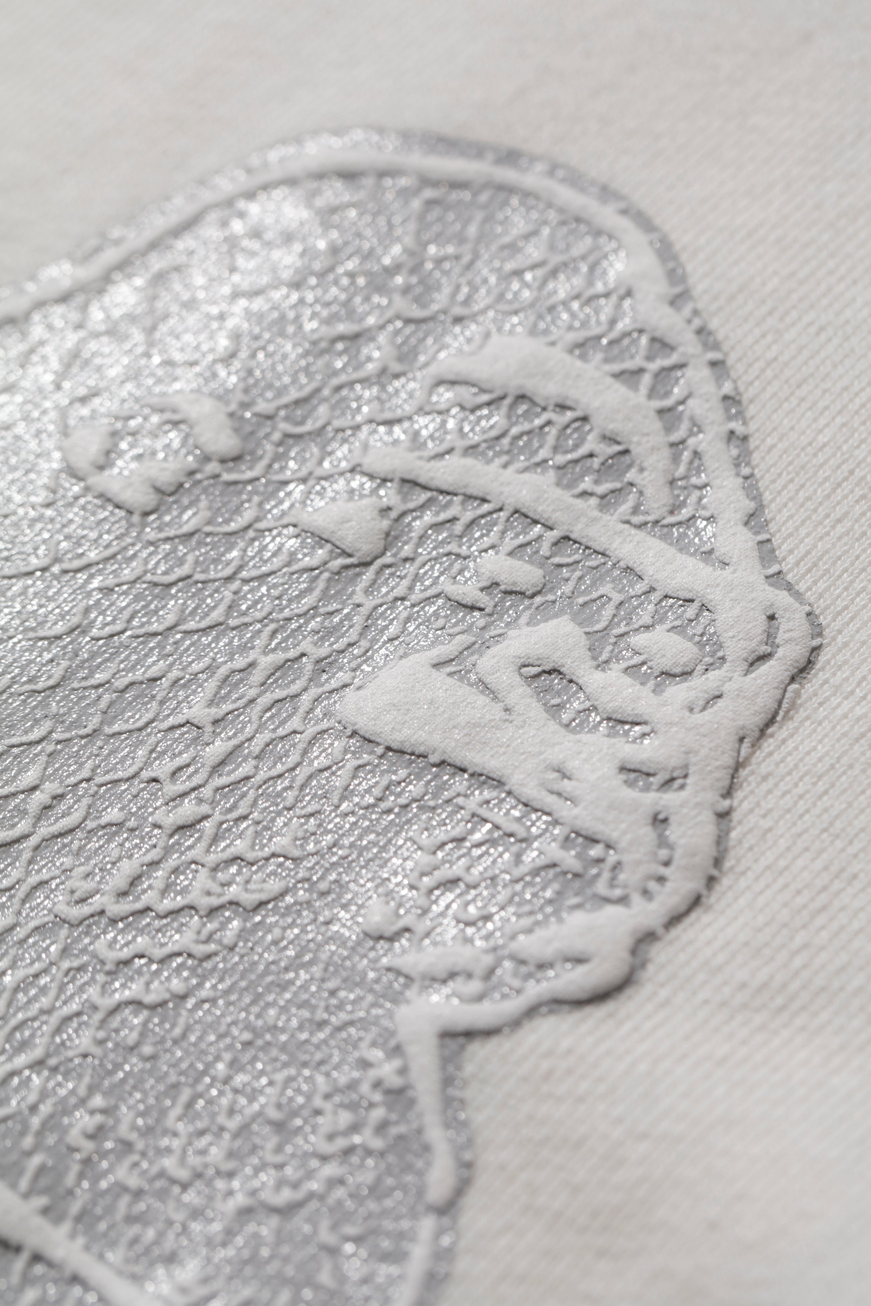 X-Large Python Slanted OG felpa cappuccio bianca S