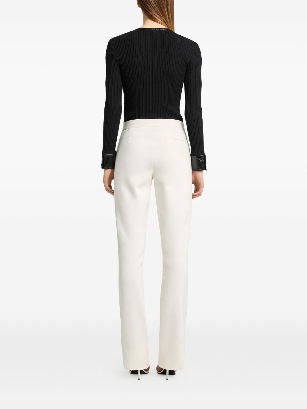 Courreges 326MGI056FI0001 cardigan nero donna