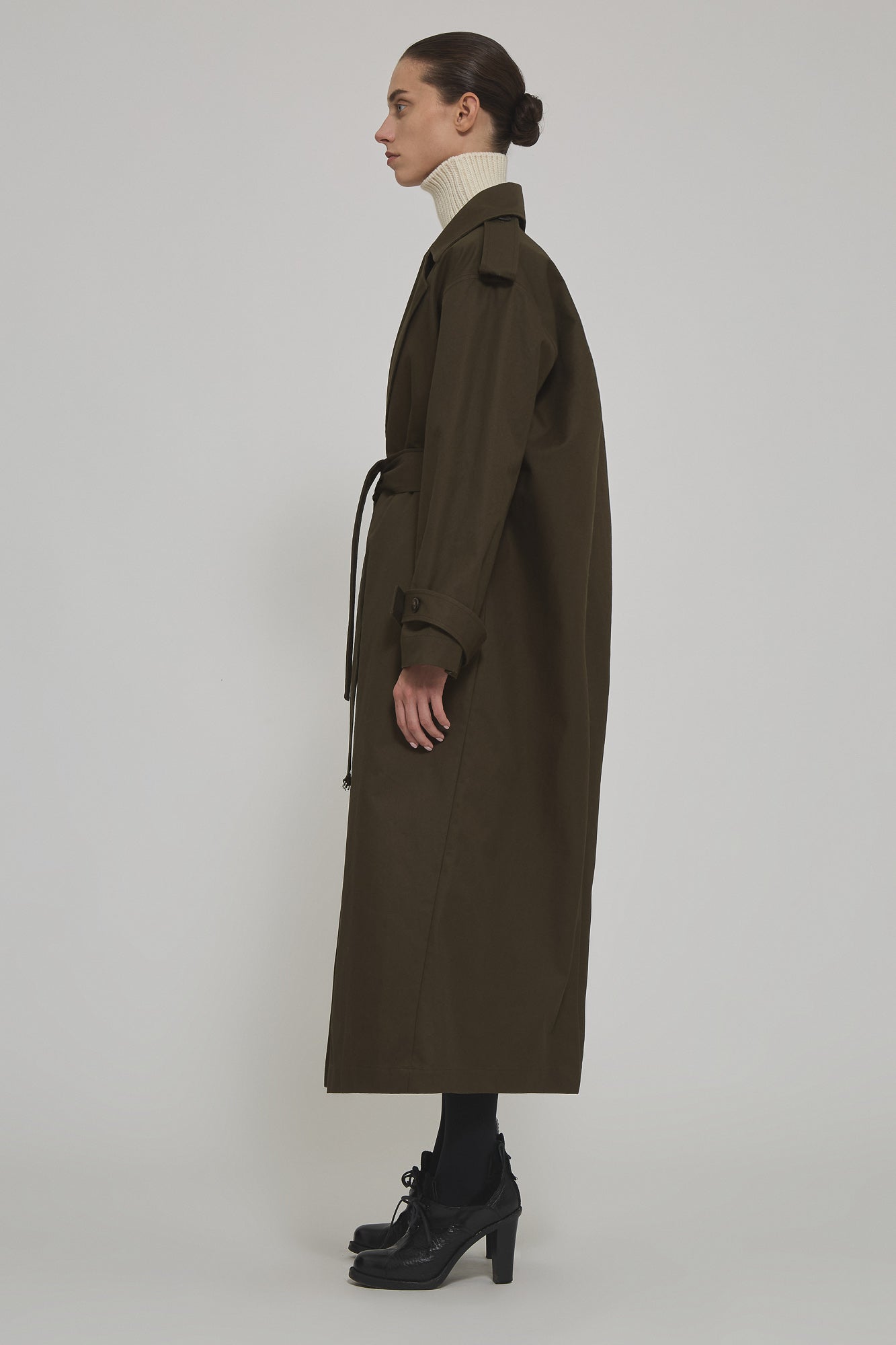 Sa Su Phi Valentina trench cotone verde militare